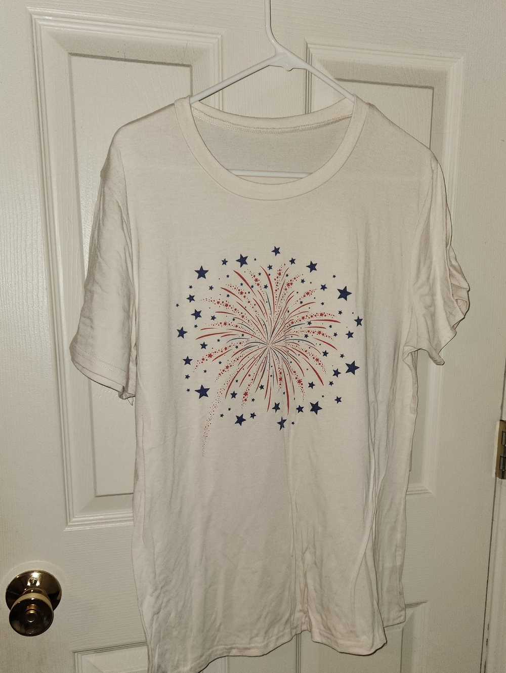 White Fireworks Graphic Tee